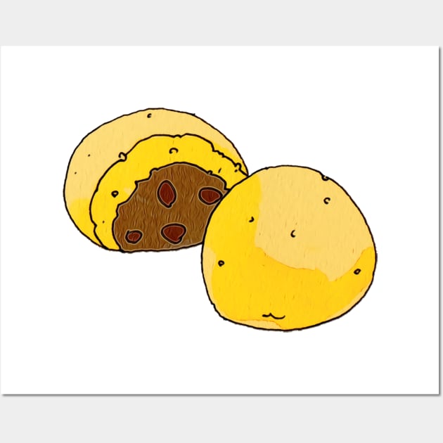 insect yellow smiley squash cell membrane Wall Art by invii